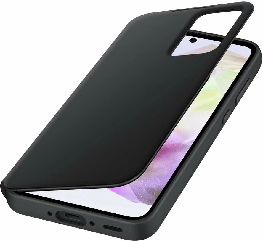 Mbështjellës Samsung Smart View Wallet EF-ZA356CBEGWW për Galaxy A35, i zi