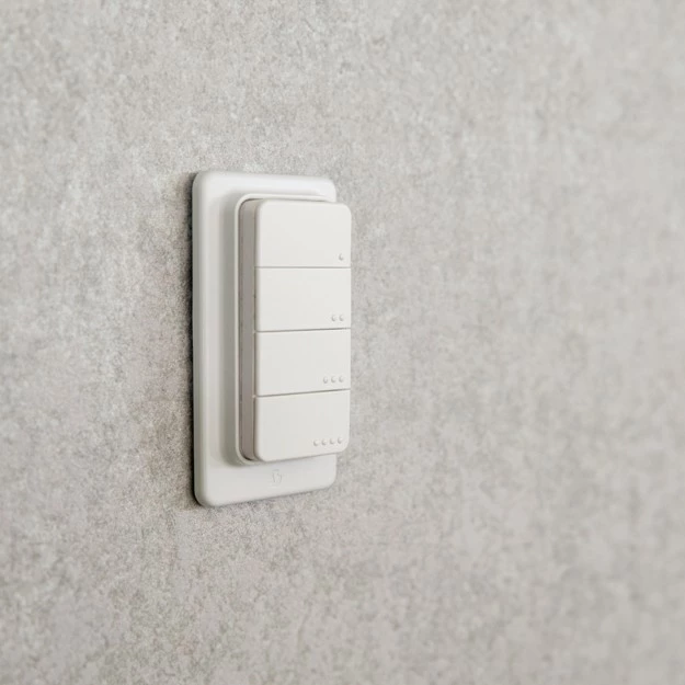 Buton i mençur Shelly Blu RC Button 4, Bluetooth, i bardhë