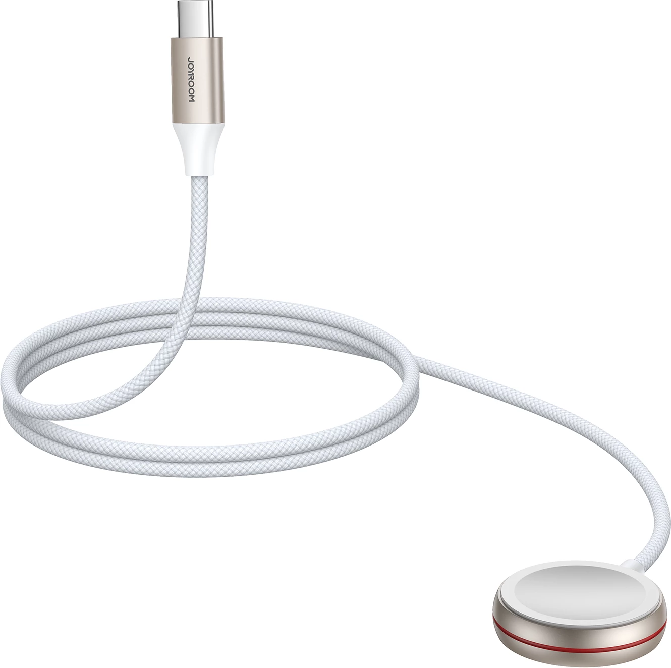 Karikues wireless për Apple Watch Joyroom S-IW011, 1.2m, USB-C, Bardhë