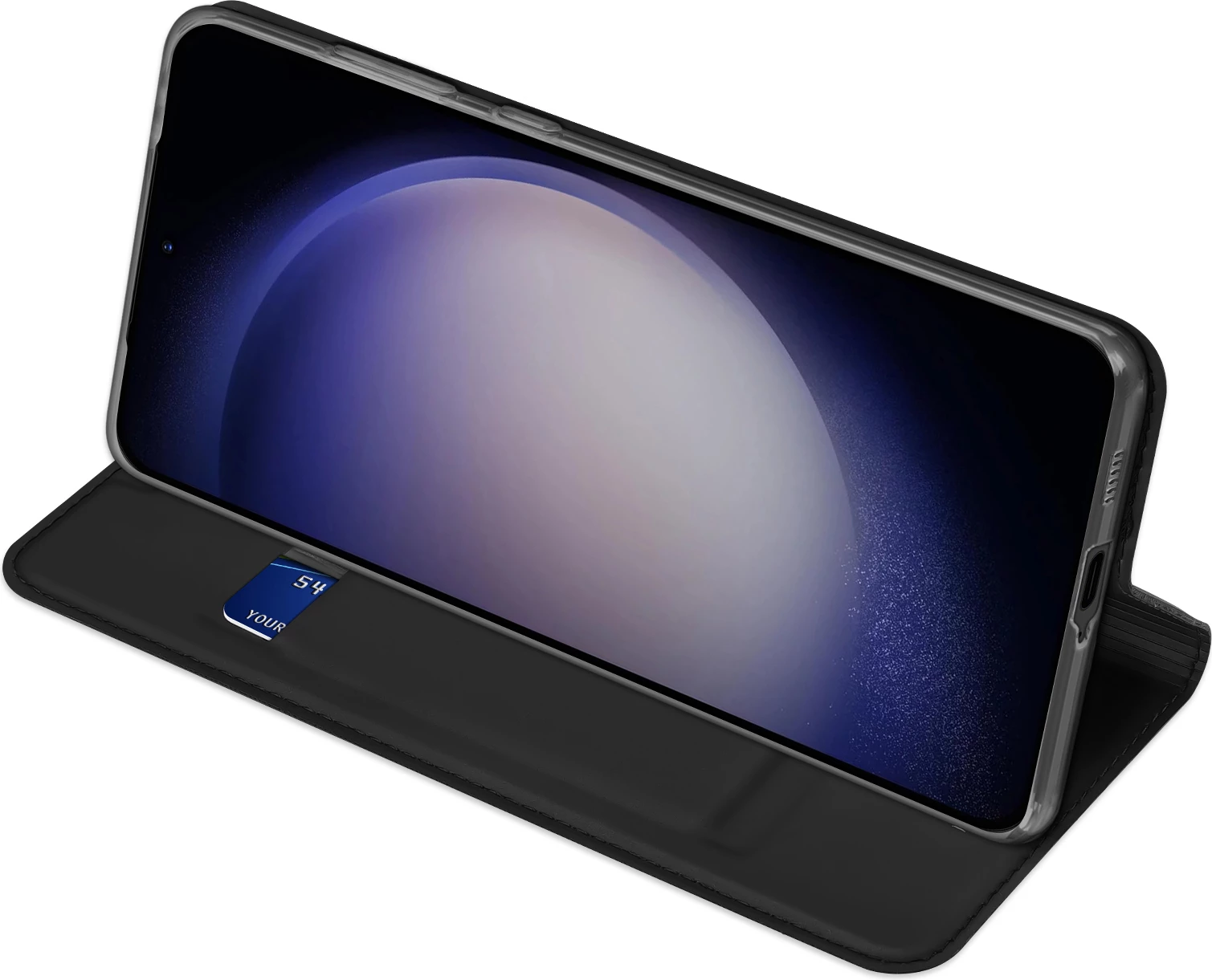 Mbështjellës Dux Ducis Skin Pro për Samsung Galaxy S24+, i zi, me kapak