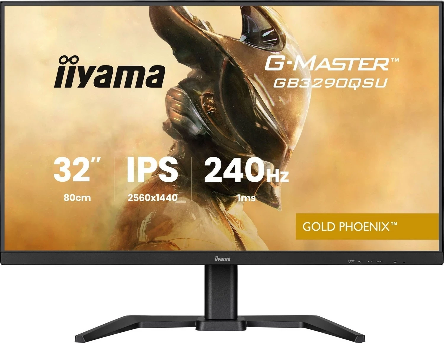 Monitor gaming iiyama G-Master GB3290QSU-B1 Gold Phoenix, 31.5 inch, QHD, 240Hz, IPS, e zi