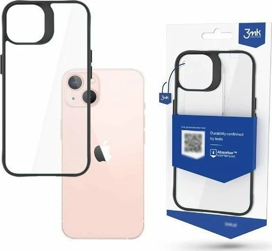 Mbështjellës 3MK Satin Armor Case+ për Apple iPhone 14 Max, lëkurë ekologjike, transparent