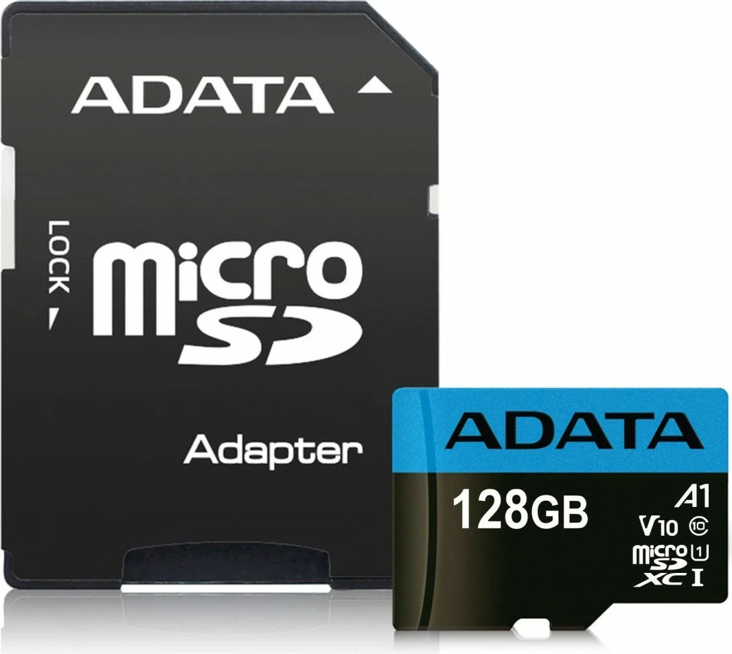 Kartelë memorie microSD Adata 128GB me adapter SD