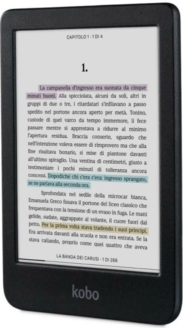 Lexues eBook, Kobo, Clara Colour (N367-KU-BK-K-CK), 16GB, i zi