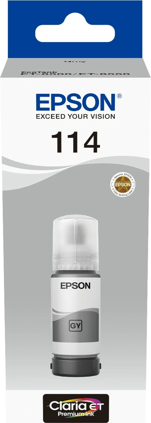 Toner Epson 114, EcoTank ET-8550 ET-8500, 70 ml, Gri