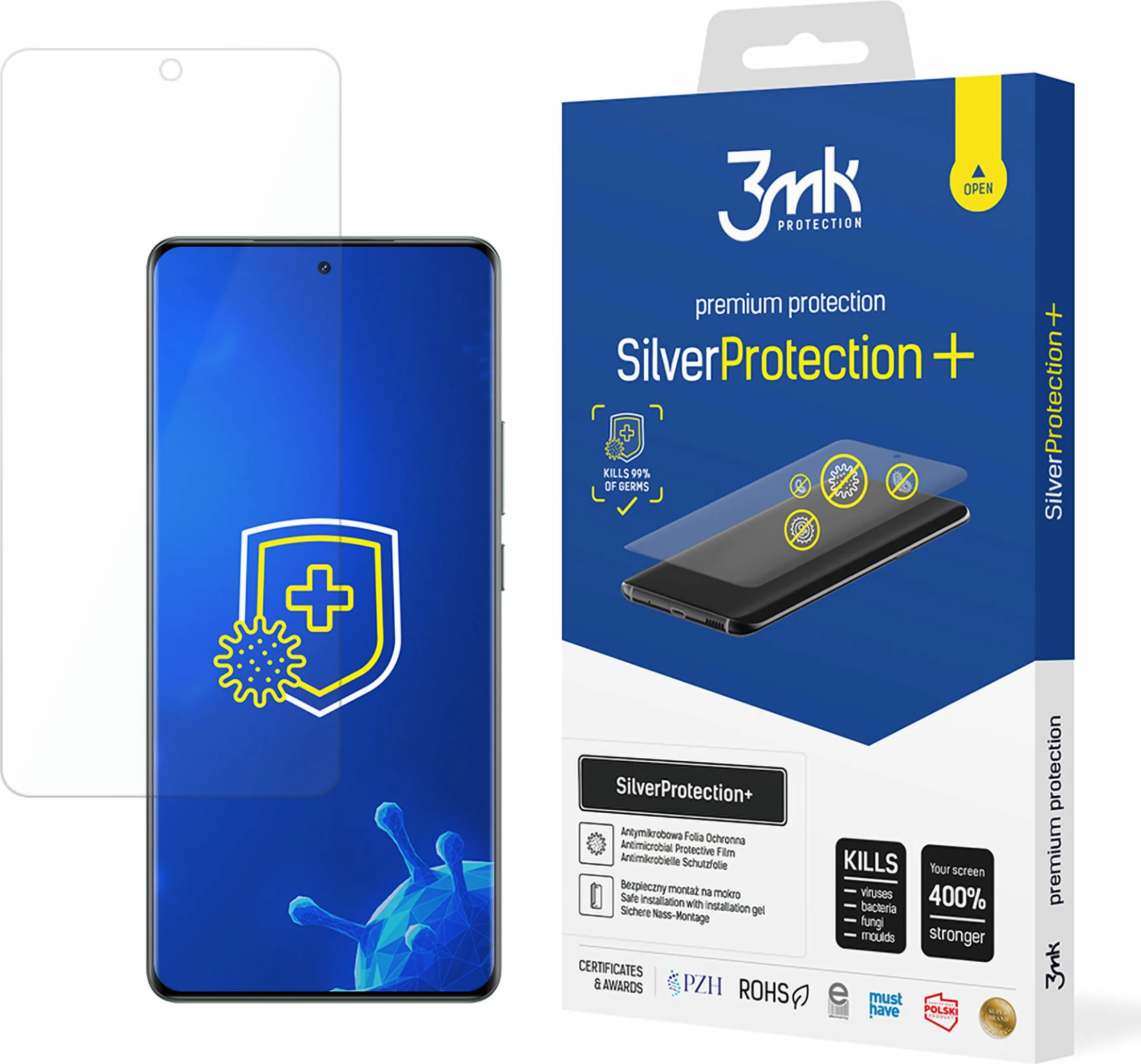 Film mbrojtës 3mk SilverProtection+ për Realme GT 6, transparent