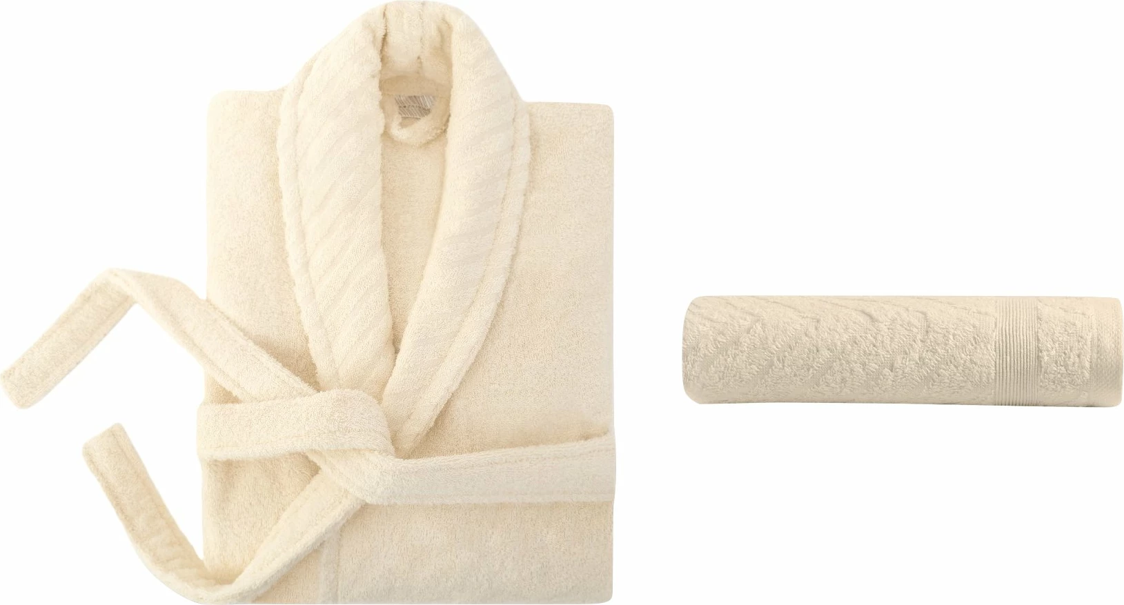 Set rrobdeshamberi me peshqir, krem, 2 copë, Mijölnir, 1053A-033-2