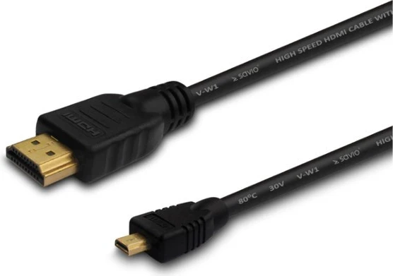 Kabllo HDMI Savio CL-39, 1m, Lloji A, e zezë