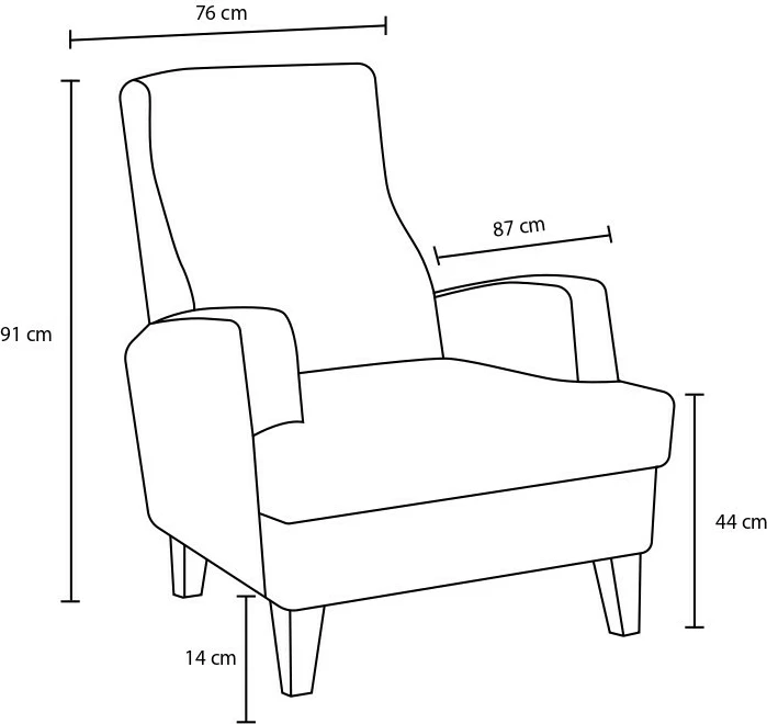 Karrige Wing Atelier del Sofa, gri
