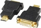 Adapter HDMI në DVI Gembird Cablexpert A-HDMI-DVI-3, me vida, i zi