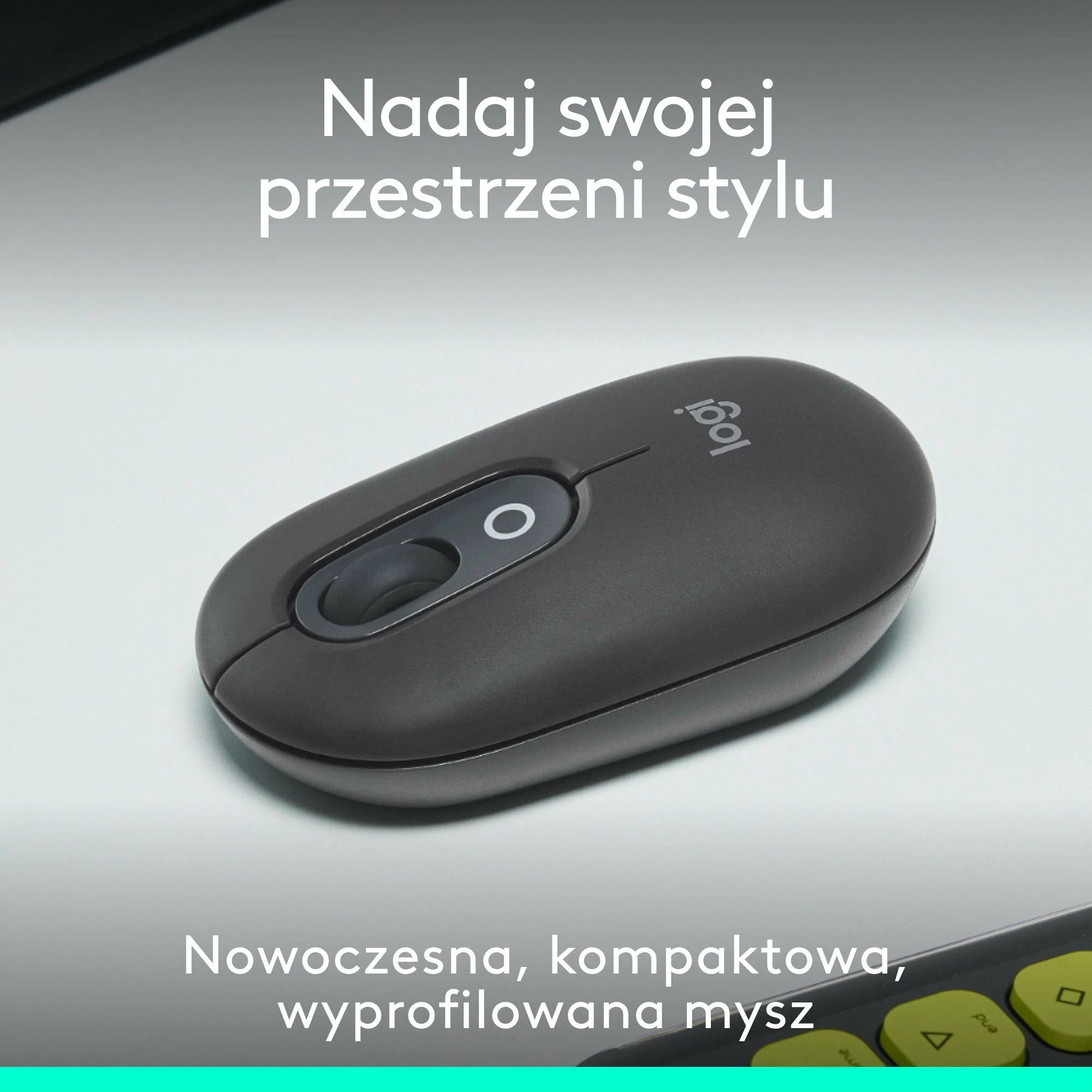 Maus Logitech POP 910-007412 4000 DPI Bluetooth wireless Graphite