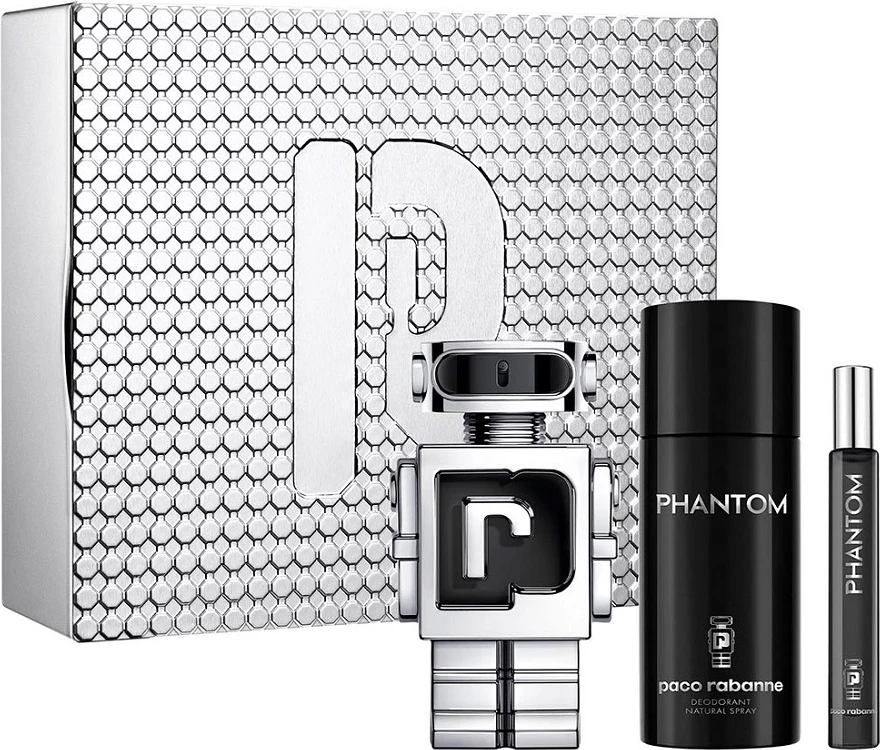 Set Eau de Toilette dhe deodorant për meshkuj Paco Rabanne Phantom 100ml + 150ml + 10ml