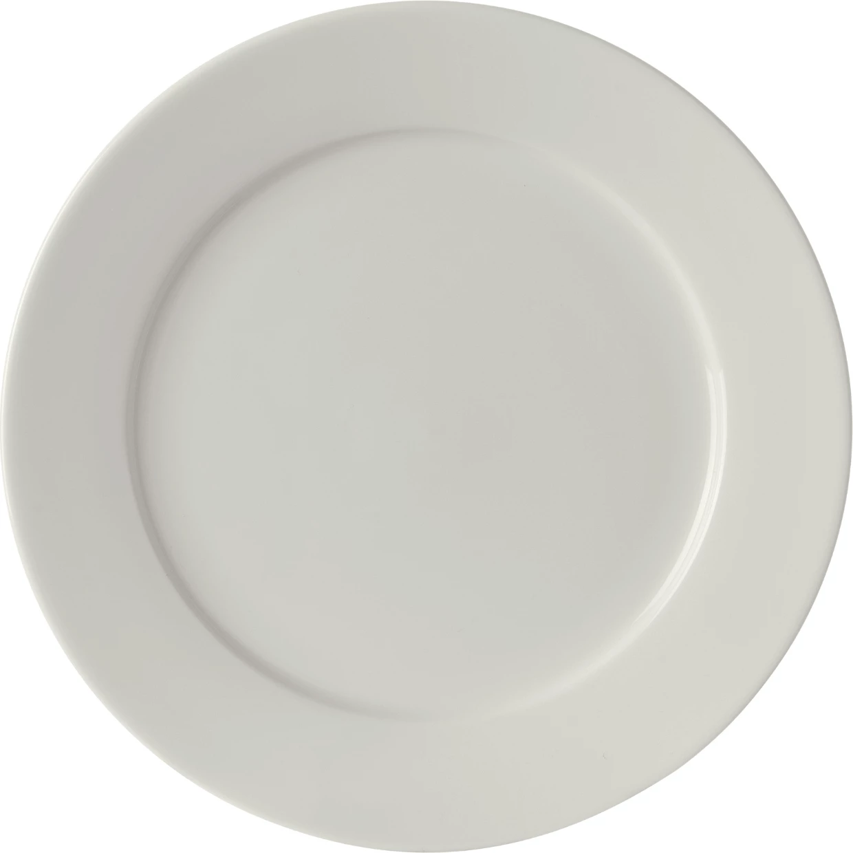 Pjatë e rrafshët Fine Dine Pure Crema 230 mm, krem, set 6 copë