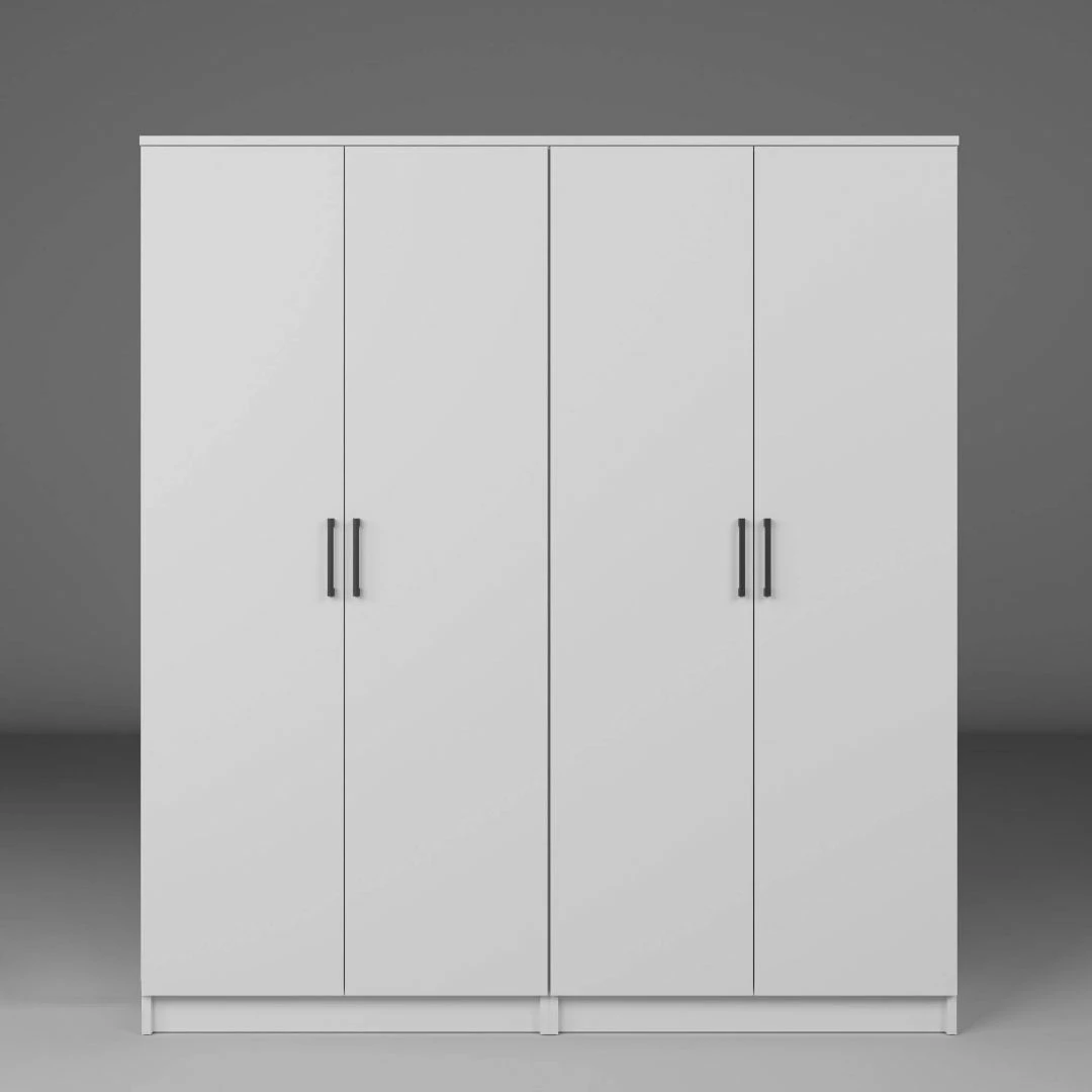 Dollap për rroba, ngjyrë e bardhë, Skye Decor, Kardelen 1600-103