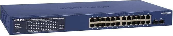 Switch SMART Netgear GS724TP-300EUS, 24xGE PoE+, 2xSFP, rack