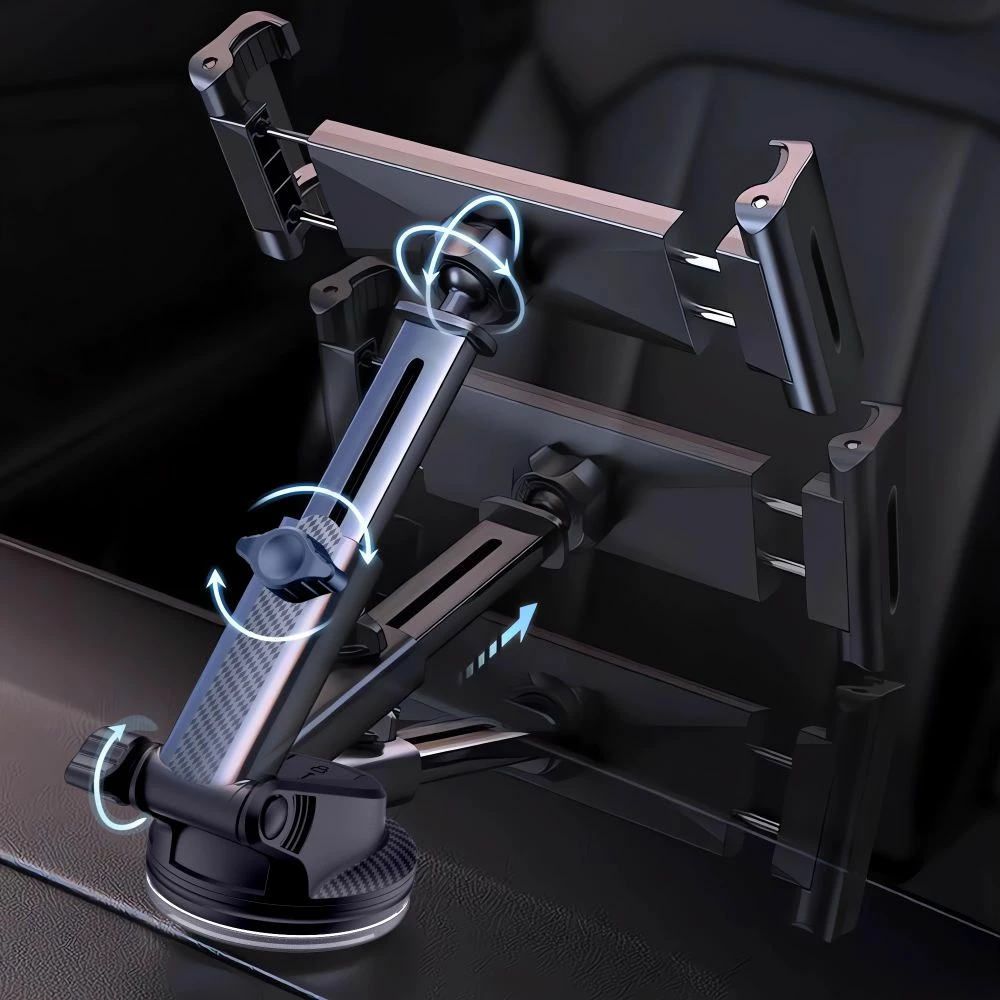 Mbajtës tabletash Tech-Protect V4 për kokpit makine, i zi
