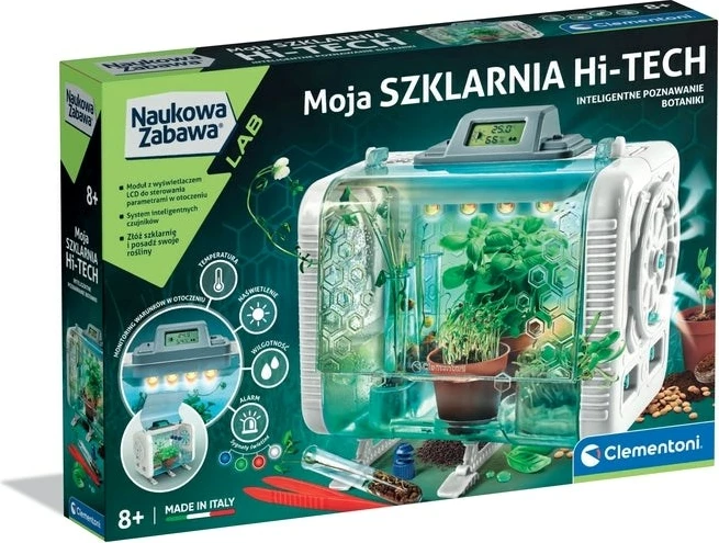 Set edukativ Clementoni Scientific Fun High-Tech Greenhouse për fëmijë, 1 copë