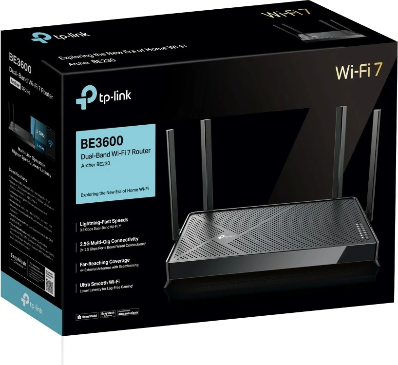 Router TP-Link Archer BE3600, Dual-band, 2.5 Gigabit Ethernet, i zi