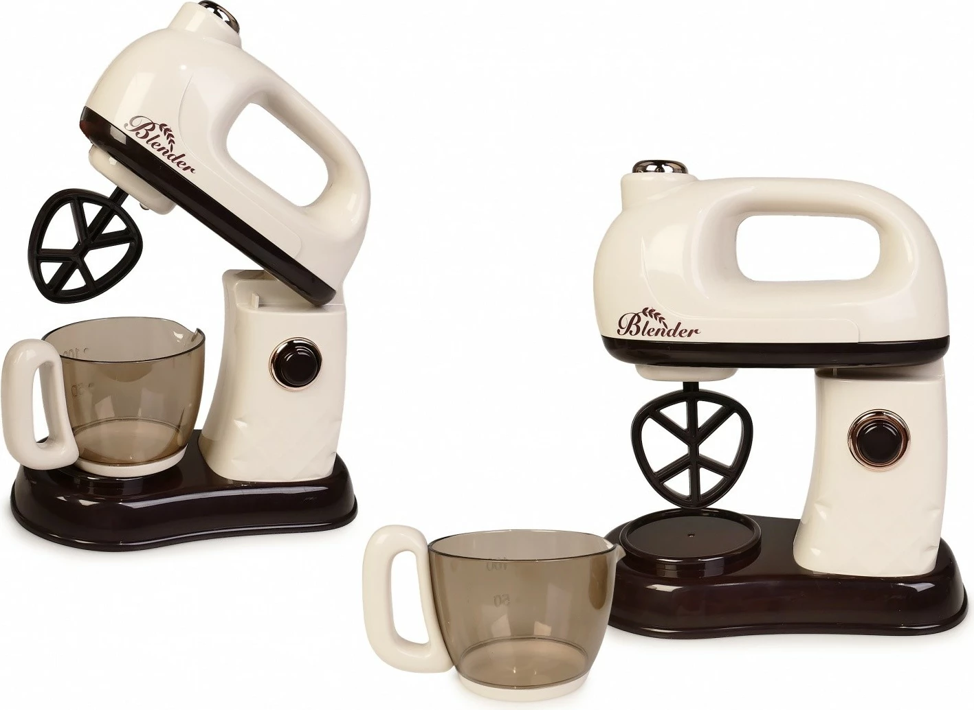 Mikser lodër me tas, Artyk 180514, bateri AA, dritë LED, bezhë-kafe