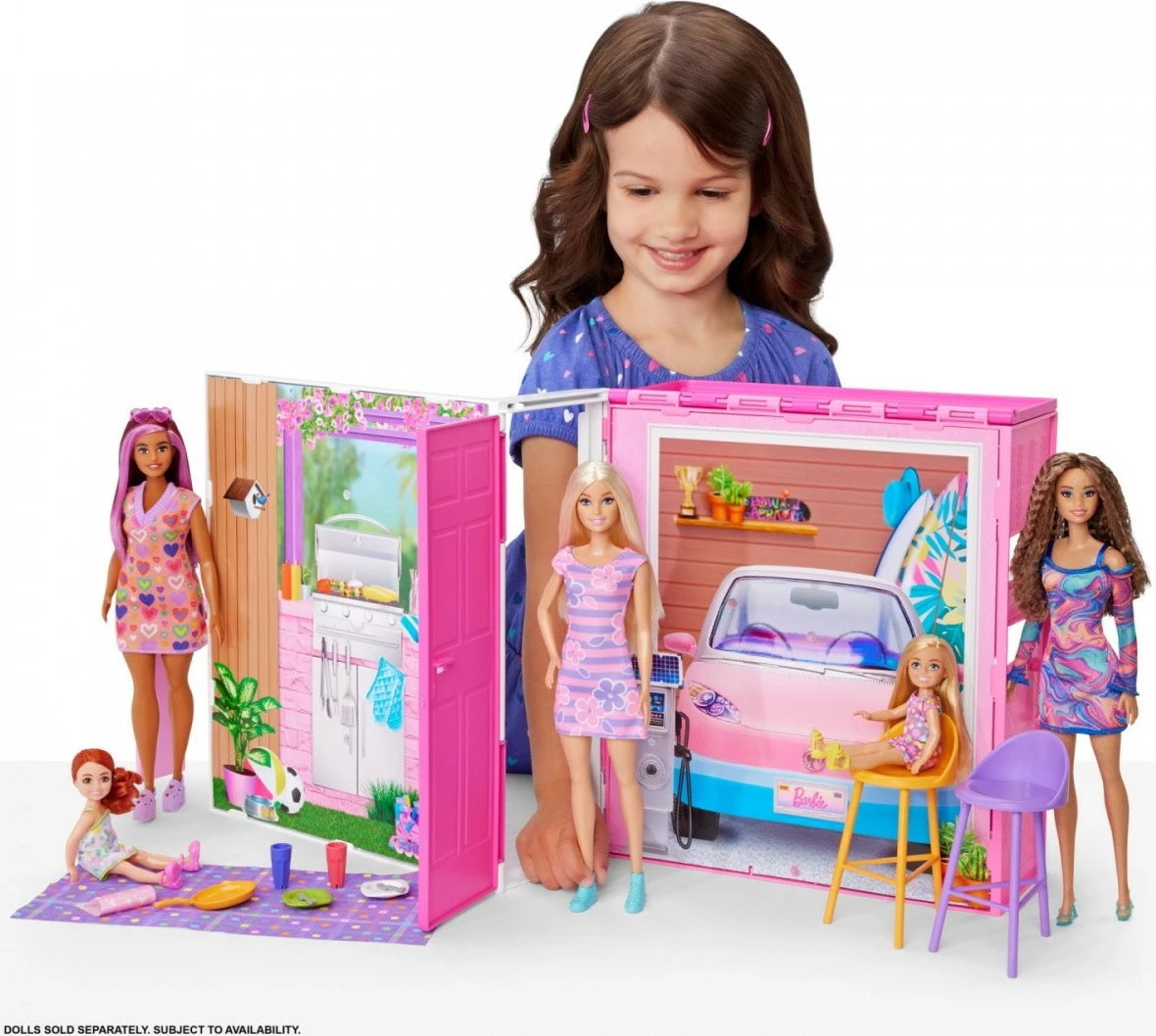 Shtëpi lodër Barbie Mattel HRJ76 me aksesorë, shumëngjyrëshe