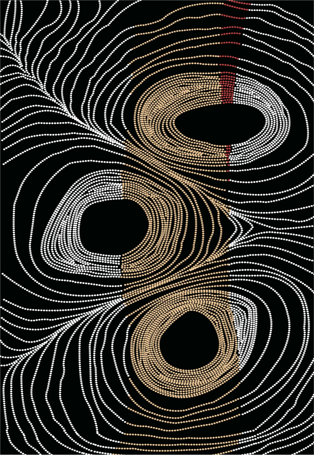 Tapet modern me franja, JOSIANE, 160x230 cm, ngjyrë zezë-gri