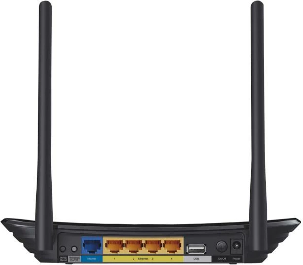 Router, TP-Link Archer C24, 480Mbps, me antena të jashtme, e zezë