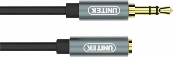 Kabl audio 3.5mm Jack Unitek Y-C932ABK 1m argjendtë
