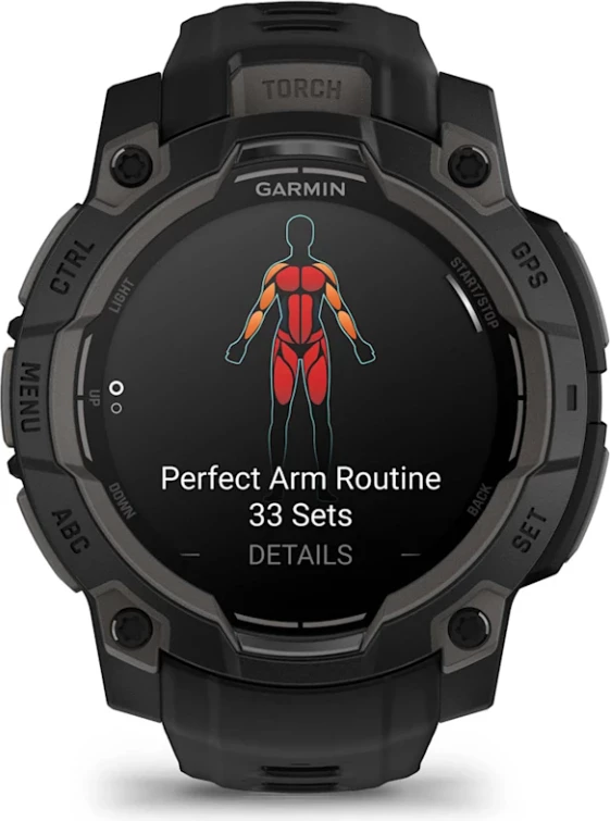 Smartwatch Garmin Instinct® 3 AMOLED, Black, 45 mm