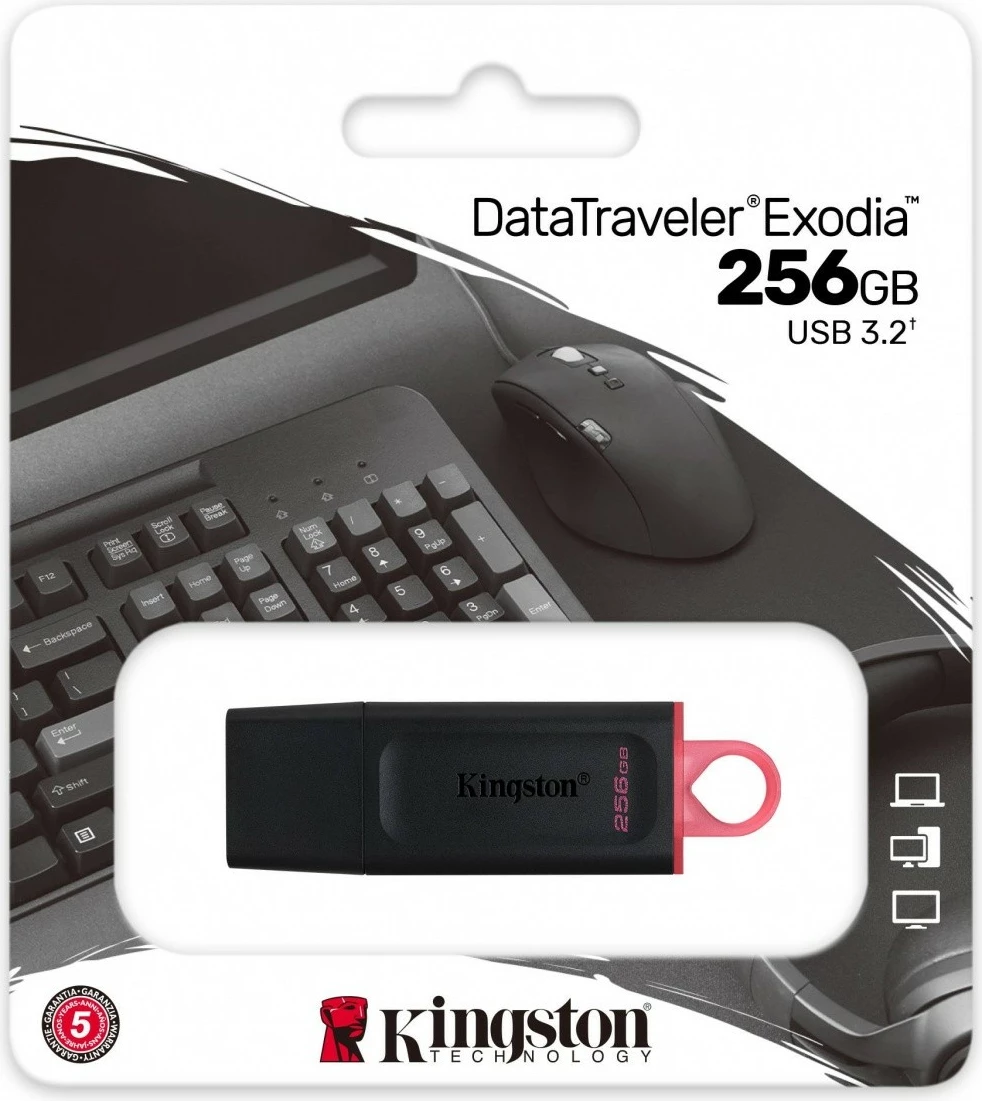 Pendrive Kingston DataTraveler Exodia 256GB, USB 3.2, i zi