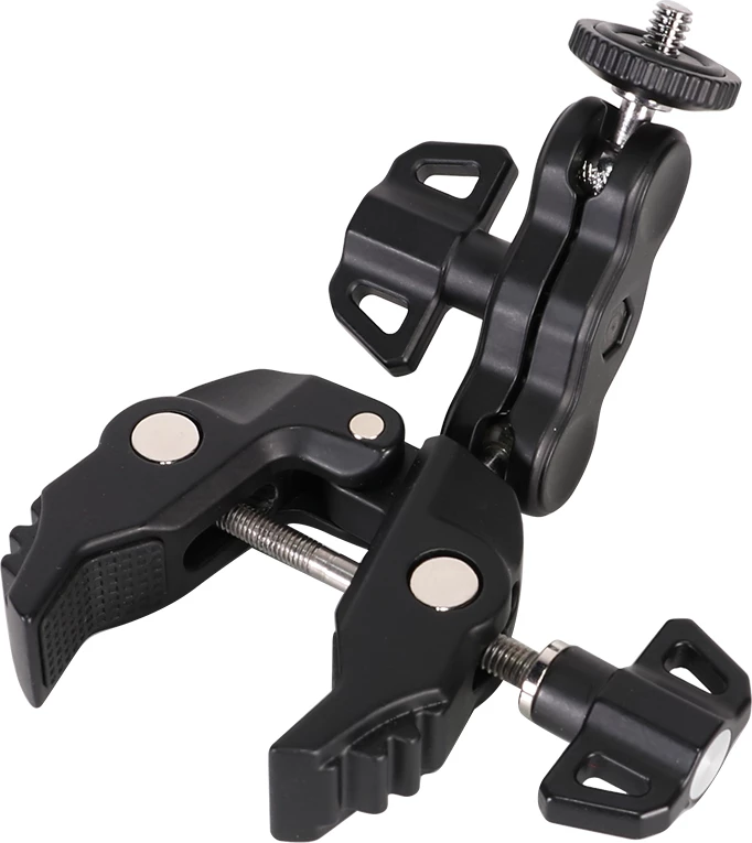 Mbajtës për celular dhe kamera sportive Hurtel me kapëse, i zi, set