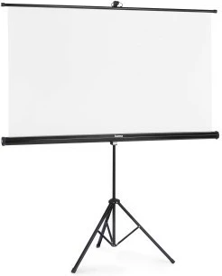 Ekran projektori Hama 21574 me stativ, 155x155cm, Bardhë