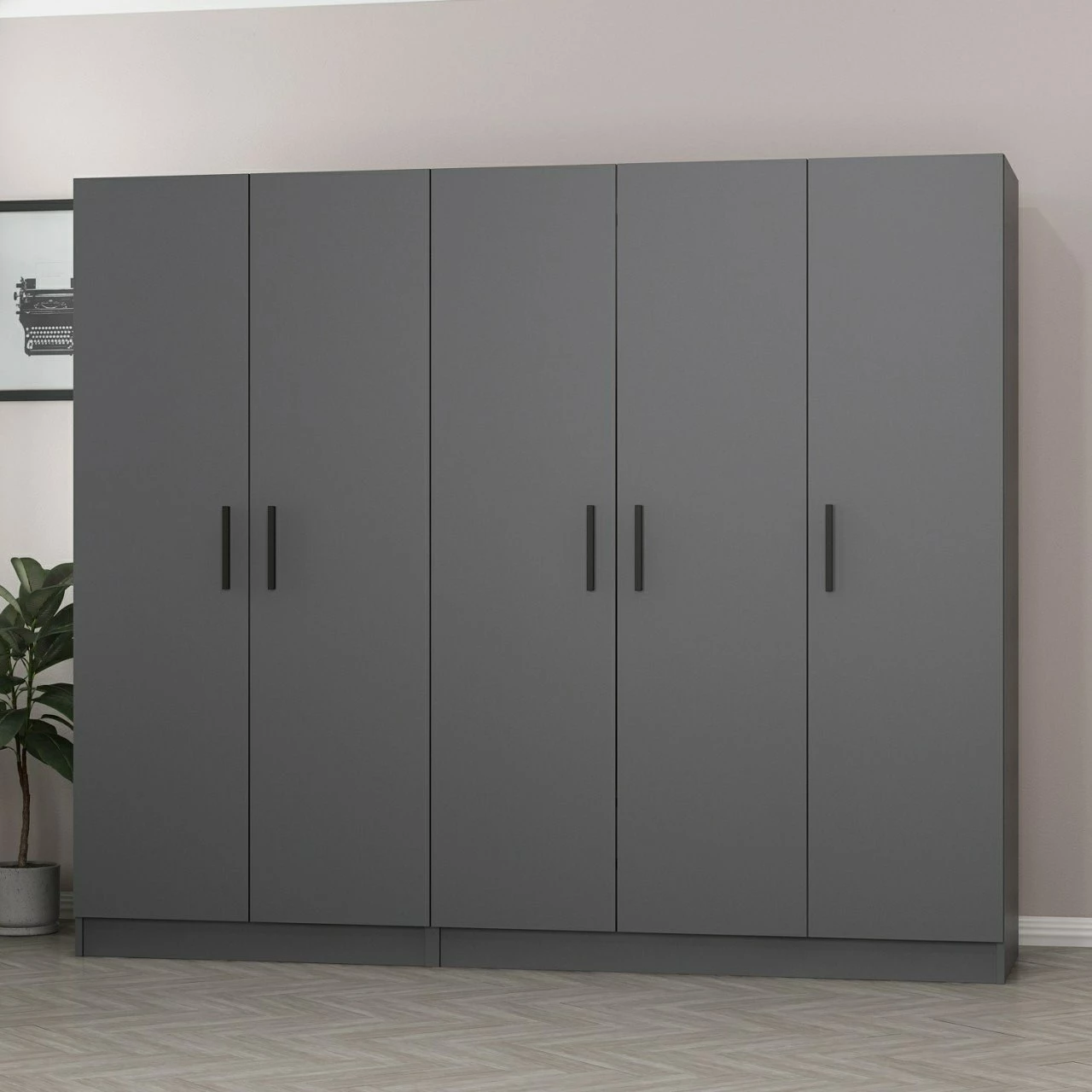 Dollap Skye Decor, ngjyrë antracit, Kale - 5079