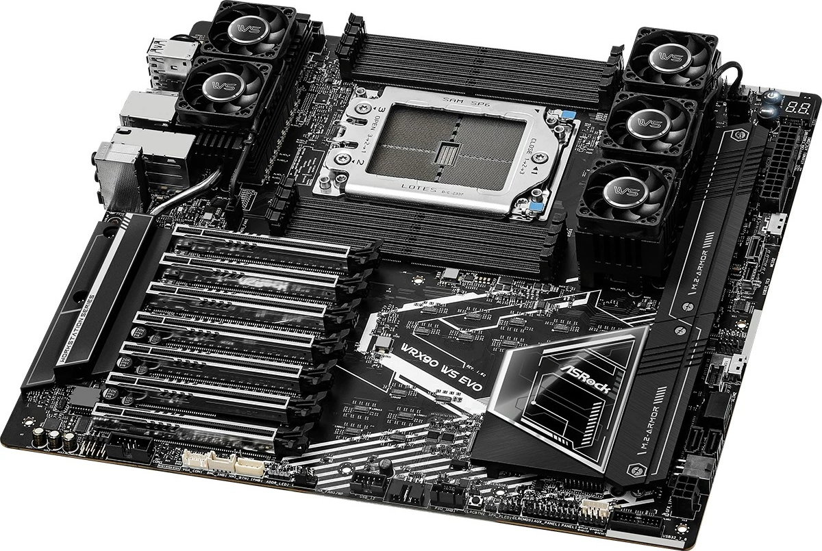 Pllakë amë Asrock WRX90 WS EVO, Socket sTR5, EEB