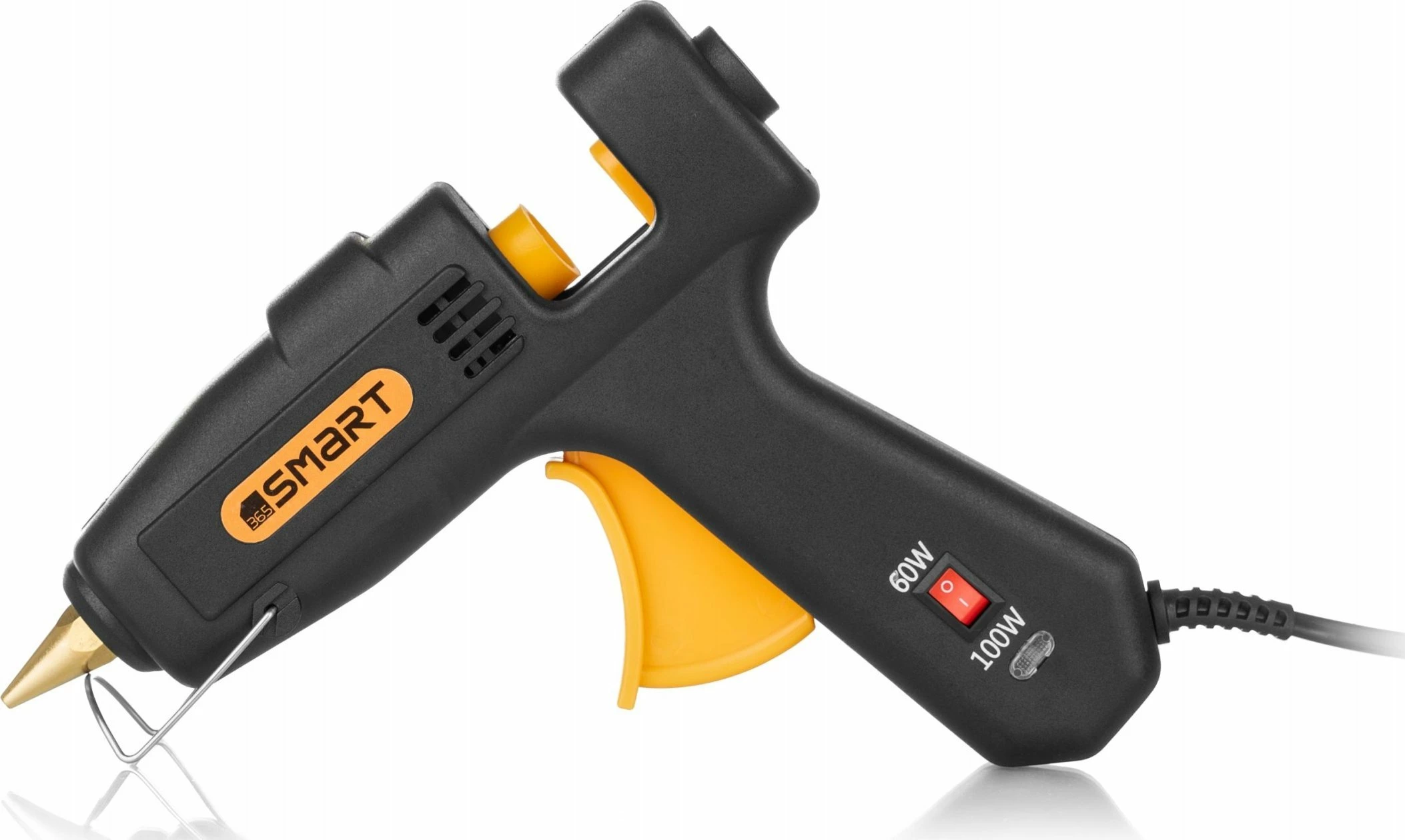 Pistoletë ngjitësi e nxehtë SMART365 04-06PK100 100 W, për shkopinj 11 mm, e zezë/verdhe