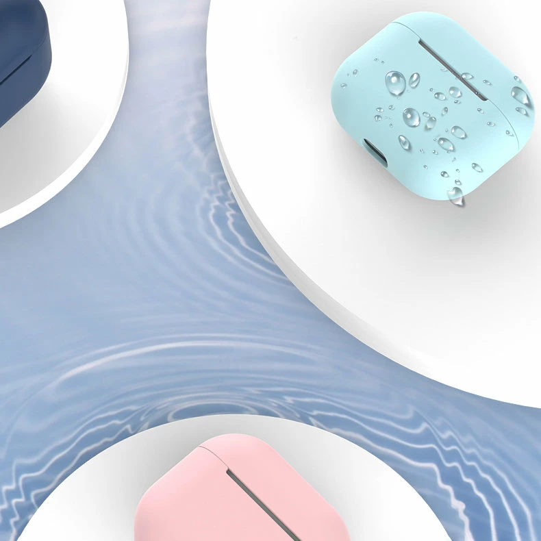 Mbështjellës silikoni për kufje AirPods 1/2 Hurtel, kaltër