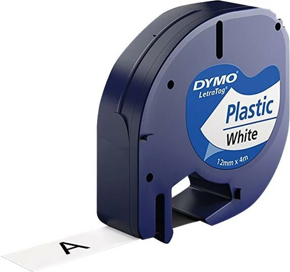 Shirit etiketimi, Dymo, LetraTag 91221 (S0721660), plastik, për pajisje LetraTag, e bardhë