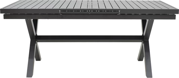 Tavolinë zgjeruese Dagyn alumini ngjyrë e hirtë e errët 180-240x90x76cm