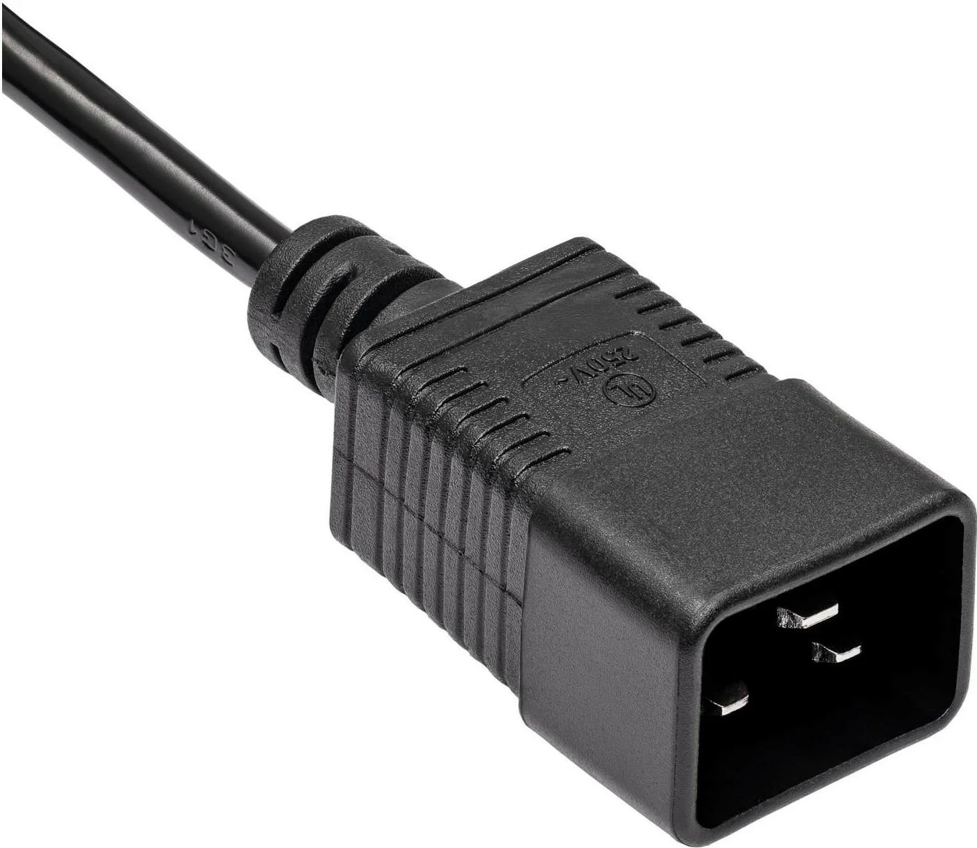 Kabllo rryme Akyga AK-UP-03, IEC C19/C20, 1.8m, e zezë