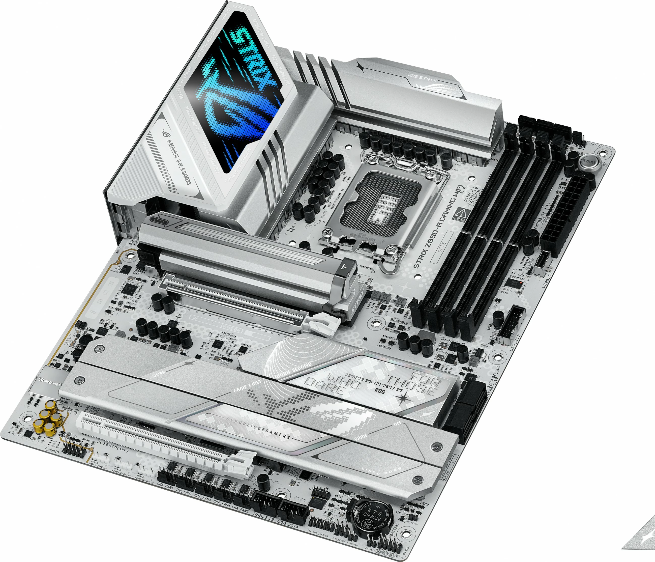 Pllakë amë ASUS ROG STRIX Z890-A GAMING WIFI, Intel, LGA 1851, DDR5, 192 GB, e bardhë