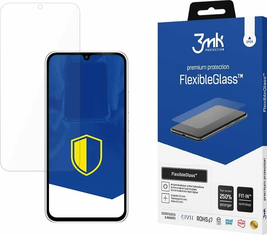 Xham mbrojtës 3MK FlexibleGlass për Samsung Galaxy A35/A55 5G, 7H, 0.3mm, 1 copë