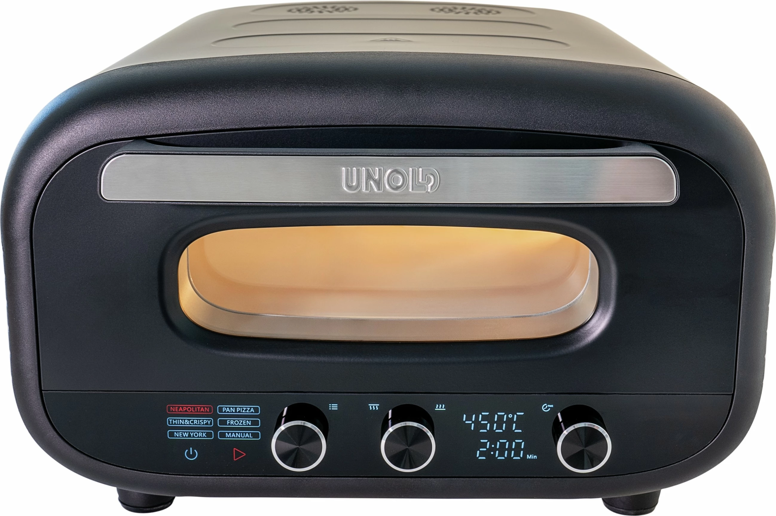 Furrë pice Unold 68805, 1 picë, 30 cm, Digital, 450 °C, e zezë