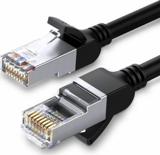 Kabllo Ethernet Ugreen NW101 Cat.6 UTP RJ45-RJ45 10m, e zezë
