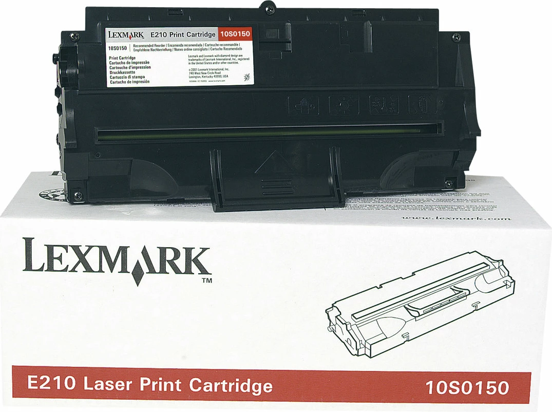Toner Lexmark E210 10S0150, i zi, 1 copë