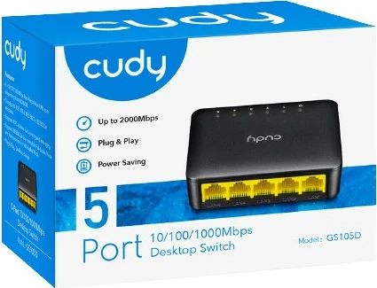 Switch Cudy GS105D, Gigabit Ethernet, 5 porta, i zi