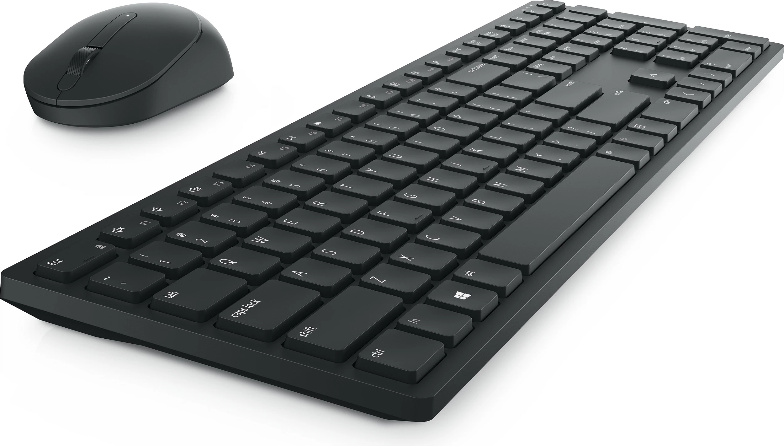Tastierë dhe maus DELL KM5221W, Full-size (100%), Wireless, RF Wireless, QWERTZ, E zezë