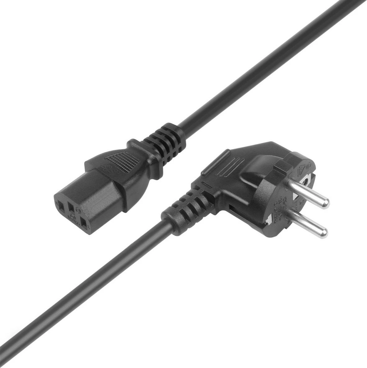 Kabllo energjie TB AKTBXKZC13S180B, 1.8m, IEC C13, Schuko, e zezë