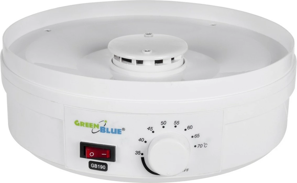 Tharëse kërpudhash, perimesh dhe frutash GreenBlue GB190, 5 tabaka, 250W, Bardhë