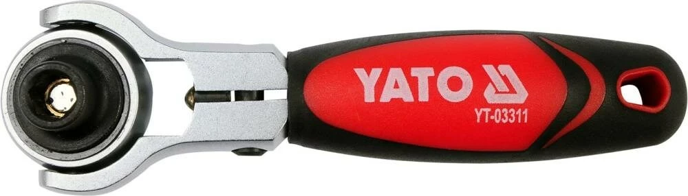 Çelës ratchet YATO YT-03311, 1/4", 72 dhëmbë, i kuq/ zi