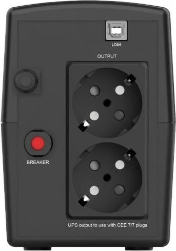 UPS INFOSEC X1+ 1000, 1000VA, 500W, 2x FR/Schuko, e zezë