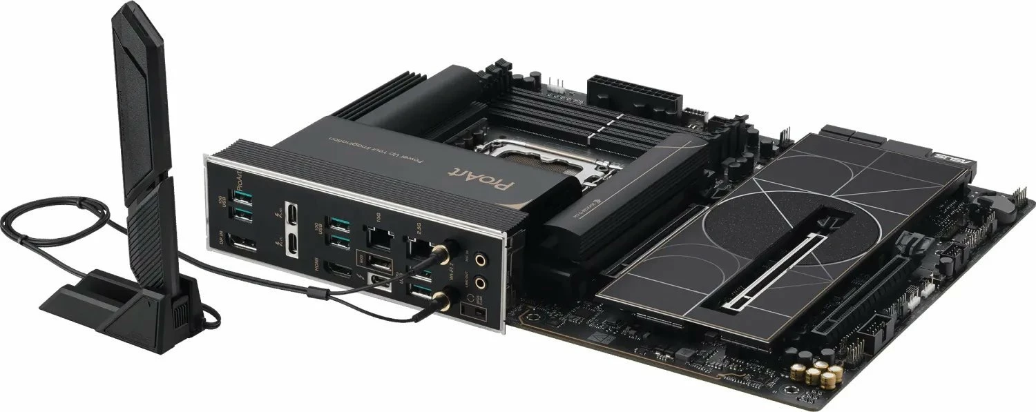 Pllakë amë Asus ProArt Z890-CREATOR WIFI, ATX, DDR5, WiFi 7, 2x LAN (10G + 2.5G), Thunderbolt 5, e zezë me aksente ari
